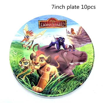 75pcs/lot Lion King jednorázové nádobí Lví Král téma, talíře, šálky, ubrousky, ubrusy Lví Král narozeniny, party dekorace