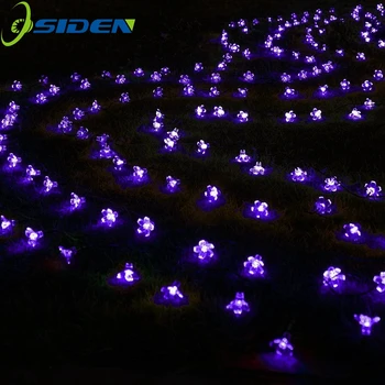 7M Solární Řetězec Vánoční Osvětlení Venkovní 23 ft 50 LED 3Mode Vodotěsné Květinové Zahradě Květ Osvětlení Party Domácí Dekorace