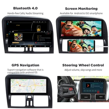 8.8 inch RAM 2G Android 10 autorádia GPS Navigace Pro Volvo XC60 2009-2010 Stereo Bluetooth DVR Carplay plně dotykové Autoradio