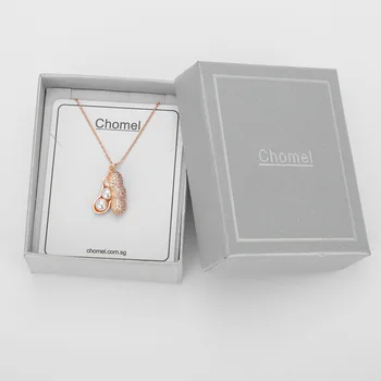 925 Sterling Silver arašídové náhrdelník pearl přívěsek, jednoduché, ženské, Pro Ženy Singapuru nika apartment Jemné šperky velkoobchod značky