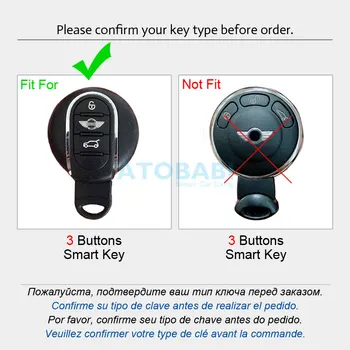 ABS, Auto klíčenka Klíčenky Držák Smart Remote Vložky Chránič Kryt Krásné Nahradit Shell Pro BMW Mini Cooper F54 F55 F56 F57 F60