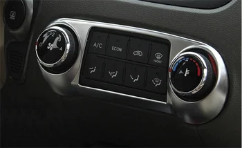 ABS Chrome Auto Centrální Ovládání Klimatizace Panel Tlačítko Krycí Rám pro HYUNDAI Tucson IX35 2011 až 2013 Auto-Styling