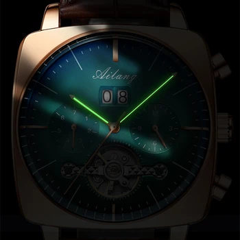 AILANG 2020 nové hodinky pánské automatické mechanické hodinky vodotěsné tourbillon černá technologie světelný módní pánské hodinky