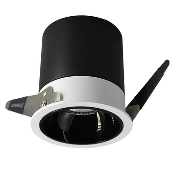 Aisilan Kulaté Černé Zapuštěné LED Nordic Downlight Úhel Vestavěný LED lampa Bodové světlo AC90-260V 7W pro Osvětlení Vnitřních
