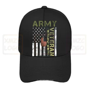 Americká Vlajka Camo Hrdý Us Army Veteran Baseball Cap Baseball Cap Čepice Ženy Muži