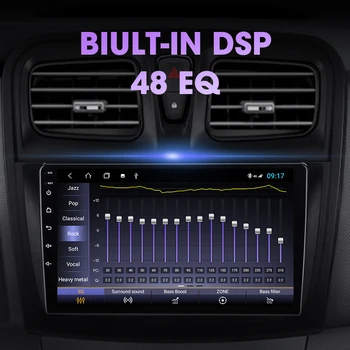 Android 10 Auto Rádio Multimediální Přehrávač Pro Renault Logan 2 Sandero2 2012-2019 IPS Navigace GPS, 4G Síť+WIFI RDS Rozdělené Obrazovce