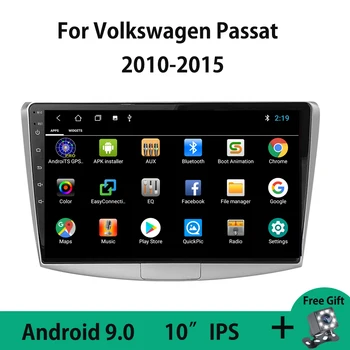 Android 9.0 Auto Rádio Přehrávač Multimediální Systém Pro VW Volkswagen Passat B6 B7 Maotan CC 2010-Wifi Mirror Link SWC Carplay