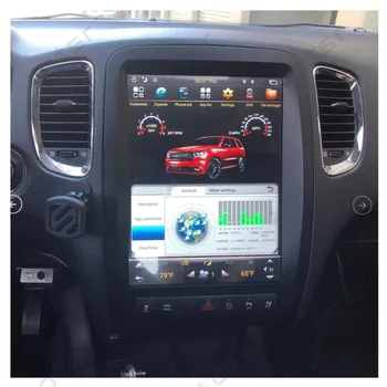 Android 9.0 Vertikální obrazovka Tesla styl Auto rádio Stereo přijímač Pro Dodge Durango 2012+ Auto GPS navigace Multimediální Přehrávač