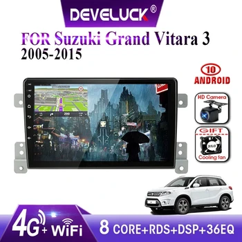Android10 Auto Rádio Pro Suzuki Grand Vitara 3 2005 2013 Multimidia Video 2 din, RDS, DSP 4+64G GPS Navigaion Přehrávač 4G