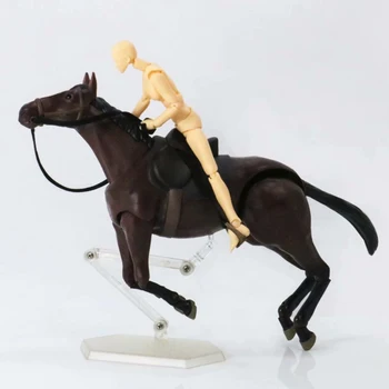 Anime Kůň Bílý/Kaštan Varianta Figma Akční Obrázek 246# Movitého Ver PVC Model Hračky 15 cm