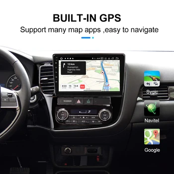 Auto Multimediální Přehrávač Pro Mitsubishi Outlander 3 2012-2018 Android 10.0 Autoradio Navigace GPS, Fotoaparát, WIFI, IPS Displej Stereo