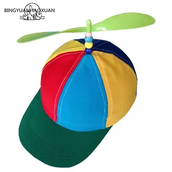 BINGYUANHAOXUAN Letní Dítě, Dospělý Stavitelná Vrtule Míč Baseball Cap Vážka Vrcholu Multi-Barevné Patchwork Vtipné Krásné