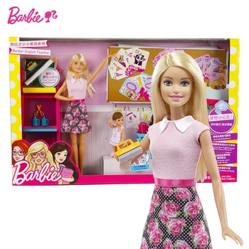 Barbie Originální Značky Sny Učitel Angličtiny Práci Ve Třídě A Student, Pro Dívku, Dárek K Narozeninám Dívka Hračky Dárek Boneca