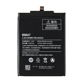 Baterie BM47 Pro Xiaomi Redmi 4X 3 3s 3pro/Redmi 5 plus 5A/Redmi Poznámka 4 4X 5A 3 Pro BM 46 47 BN 41 43 BM47 BM46 BN41 BN43 Baterie
