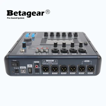 Betagear MD200 Konzole Mixer Profesionální Jevištní Výkon DJ Mixer Propojení s PC Pomocí Wifi Nebo Usb Digitální Mixer