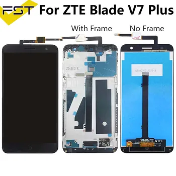 Black/White Pro ZTE Blade V7 plus LCD Displej a Touch Screen Digitizér Montáž S Rámečkem Náhradní Díly+Nářadí