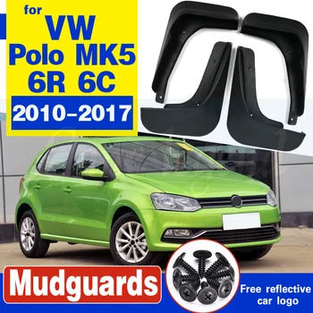 Blatníky Pro Volkswagen VW Polo 6R 6C 2017~2010 Blatník Mud Klapky Splash Guard Klapka Příslušenství 2016 2013 2012 2011