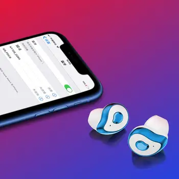 Bluetooth 5.0 Sluchátka TWS Bezdrátové Sportovní Uší Vodotěsné Stereo Sluchátka Binaurální s Nabíjecí Box pro Samsung Galaxy Pupeny