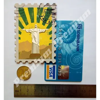 Brazílie suvenýr magnet ročník turistické plakát