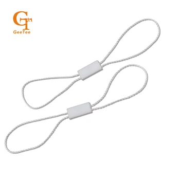 Bílá barva Dvě hlavy vysoce kvalitní pověsit tag řetězec, swing tag smyčku , uvázat lano ,kolo či obdélníkové pin, na jedno použití