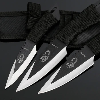 CS COLD Steel Fixed Blade Nůž 3ks Sady Venkovní Lov z Nerezové Oceli Taktické Přežití Nůž pro obrábění Dřeva