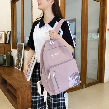 DCIMOR Nový Nepromokavý Nylon Ženy Batoh Žena Více zipper bag Aktovka pro dospívající dívky velká kapacita cestovní Mochilas