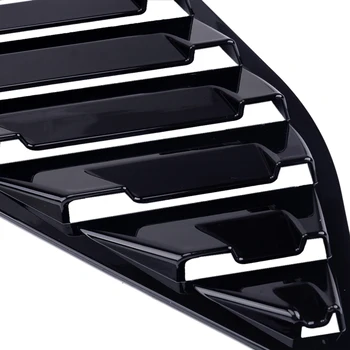 DWCX 2ks ABS Lesklé Černé boční Okno Žaluzie Boční Ventilační Panel Kryt Střihu Nálepka Vhodné pro Ford Focus MK3 Hatchback 2012-2018