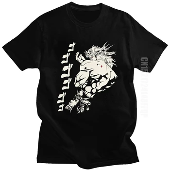 Dio Brando Jojos Bizarre Adventure T-Shirt Pánské Čistě Bavlněné Tričko Joestar Anime Kujo Krev Otaku Křižáci Tee Top Japonska Manga