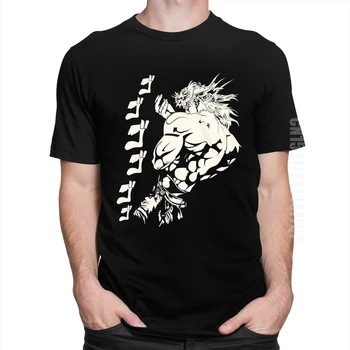 Dio Brando Jojos Bizarre Adventure T-Shirt Pánské Čistě Bavlněné Tričko Joestar Anime Kujo Krev Otaku Křižáci Tee Top Japonska Manga