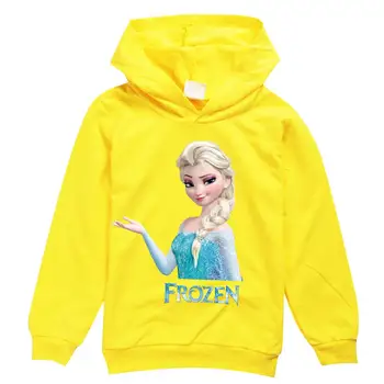 Disney Frozen Dítě Děti mikina Dlouhý Rukáv Sportovní Mikiny Mikiny Dívky Karikatura Elsa Print Mikina Děti Svetr hračka