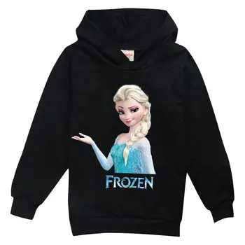 Disney Frozen Dítě Děti mikina Dlouhý Rukáv Sportovní Mikiny Mikiny Dívky Karikatura Elsa Print Mikina Děti Svetr hračka
