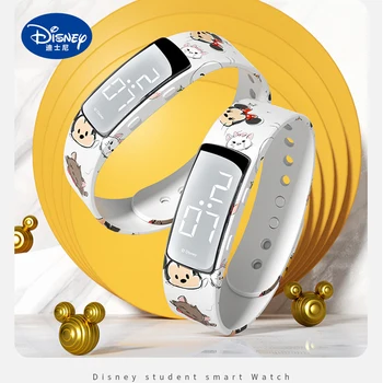 Disney Originál Chytré Hodinky Kluk Sportovní Hodinky Karikatury Mickey Hodinky Vodotěsné Student Jednoduchý Chytrý Budík Oficiální Produkt