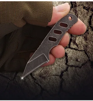 Doprava zdarma nový produkt Řezné nástroje, venkovní Táboření, přežití nůž Ostrý nůž super malý rovný nůž Náhrdelník