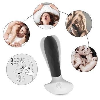 Double Motor Výkonný vibrační Design Anální Plug Pokročilé Prostaty Masér Nástroj Stimulaci Pro Muže, spodní Prádlo, Sex Hračky Pro Muže