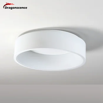 Dragonscence Kulatý kruh Moderní Hliníkové Led stropní světlo lampy pro obývací pokoj, ložnici, jídelní stůl, kancelář, zasedací místnost