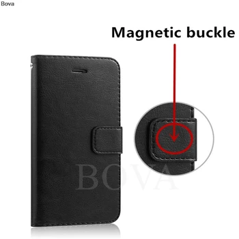 Držitel karty kryt případě pro Samsung Galaxy J4+ Core J400F J415F J410F kožené flip pouzdro peněženka magnetické spony shell peníze slot