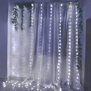 Dálkové LED String Světla, Závěs USB Baterie Víla Světla Girlanda Led Svatební Párty, Vánoční Na Okna Domů, Venkovní Dekor LED