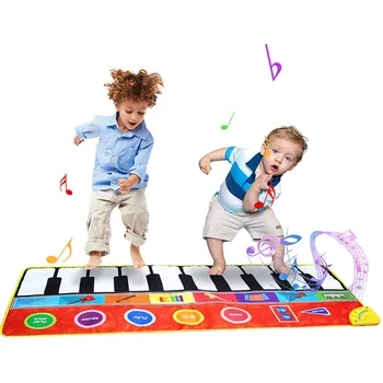 Dětské Hudební Hračky Děti Velké Vzdělávací Piano Hrát Mat Děti Povrchové Aktivity Rozvojových Koberec Novorozence Procházení Koberce