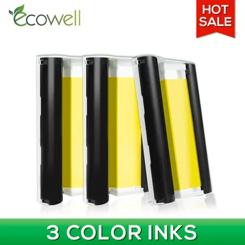ECOWELL 6 palců, barevné Inkoustové Kazety kompatibilní pro Canon Selphy CP910 CP1200 CP1300 cp900 tiskárny CP Série Tiskárnu Photo KP-108IN