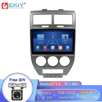 EKIY 8Core 4G DSP Android 9.0 Pro Jeep Compass 2007 2008 2009 Auto Rádio, Multimediální Přehrávač, GPS Navigace, Stereo Hlavy Jednotka FM BT
