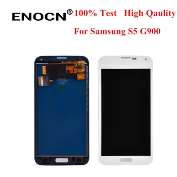ENOCN Pro SAMSUNG Galaxy S5 LCD Displej pro Samsung GalaxyS5 G900 G900F Touch Screen Digitizer doprava zdarma