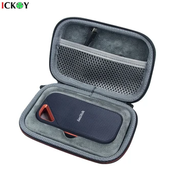 EVA Ochranné Drive Pouzdro pro Sandisk Extreme Portable/Extreme PRO SSD 500GB Měkké Vnitřní Účetní Skladování Taška