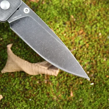 Enlan M033 skládací nůž 8Cr13Mov blade socha bohyně rukojeť venkovní táboření, lov přenosné kapesní klíčenka ovoce nože