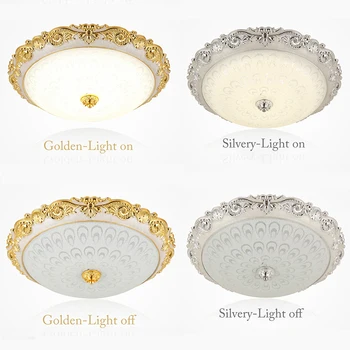 Evropa Styl Ložnice Světlo Osvětlení Domácnosti Dekorace Stropní Svítidla Vintage Gold Glass Lesk Retro Luxusní Lustr, Osvětlení