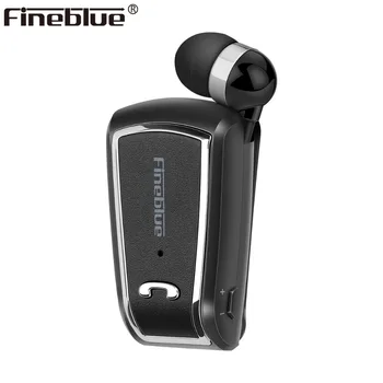 Fineblue F-V3 Bezdrátový obchodní Bluetooth Headset Sport Řidiče Auriculares Sluchátka Teleskopický Klip na stereo sluchátka s Mikrofonem