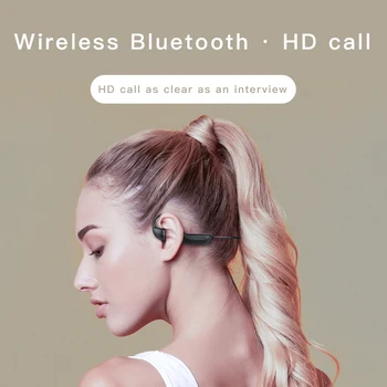 G-100 Bluetooth 5.1 Kostní Vedení Sluchátka Otevřené Ucho Bezdrátová Sluchátka Sweatproof pro Cyklistiku, Běh Řízení
