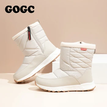 GOGC 2020 boty ženy zimní boty ženy boty pro ženy kotníkové boty dámské boty bílé boty zimní boty ženy sníh boty G9992