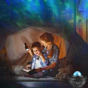 Galaxy Světlo Nebe Projektor LED Noční Světlo Romantické Projekční Lampa Blueteeth USB, Hlasové Ovládání, Hudební Přehrávač, Dárek k Narozeninám