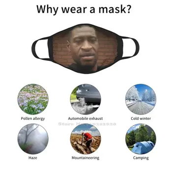 George Floyd , Rasové , Nevinný , Černá , Bílá , Může Sabultern Mluvit ? Módní Muži Ženy Venkovní Sportovní Maska Ústa Masky