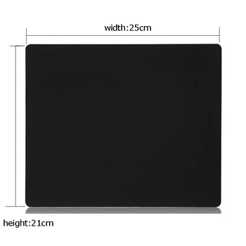 Gumová podložka pod myš černá, normální velikost 25cm 21cm Počítač a notebook používat Vysoce kvalitní non-slip stůl mat top Drop Shipping AF065